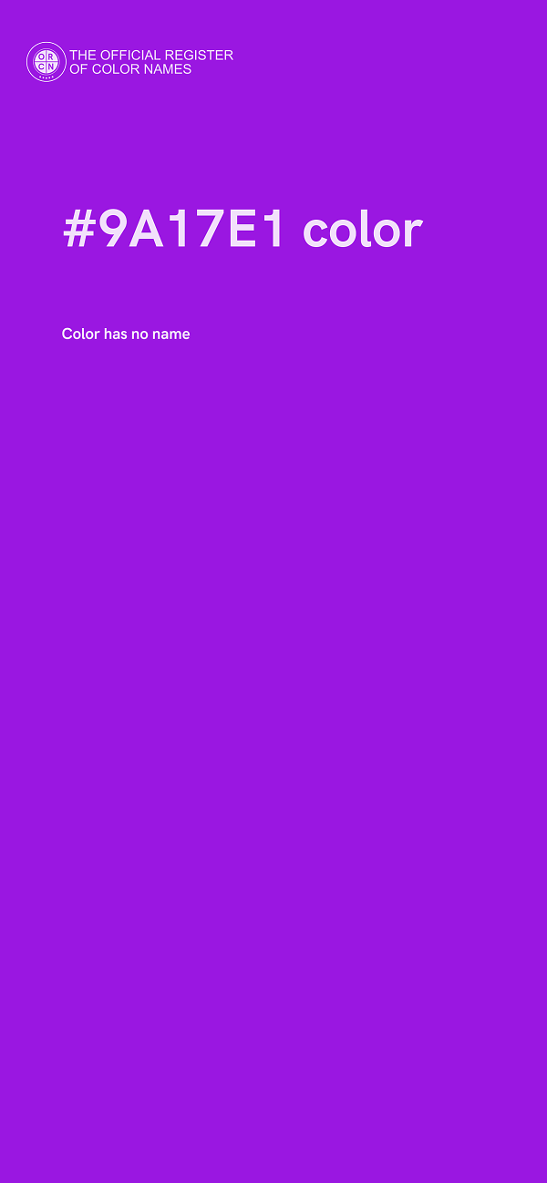 #9A17E1 color image
