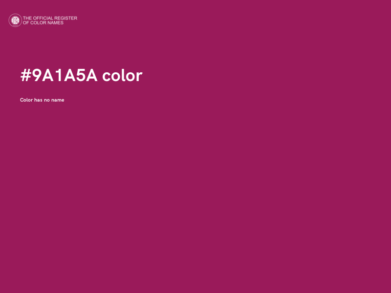 #9A1A5A color image
