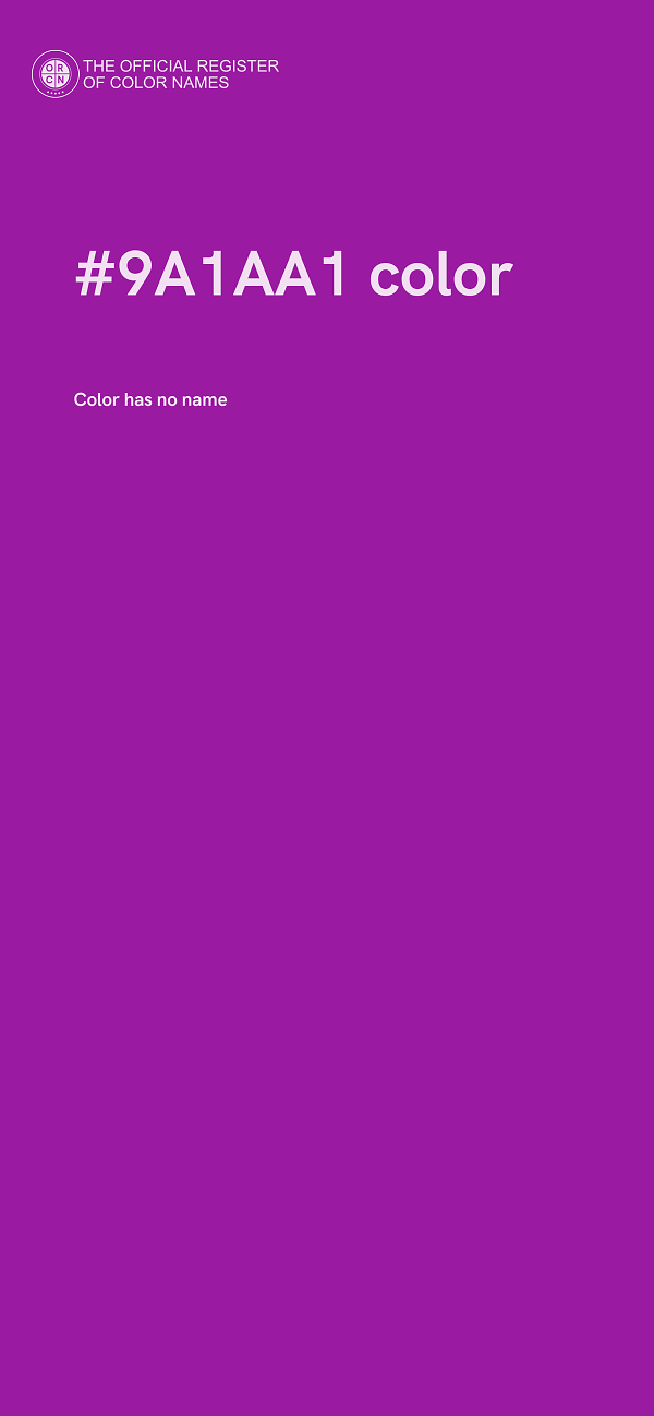 #9A1AA1 color image