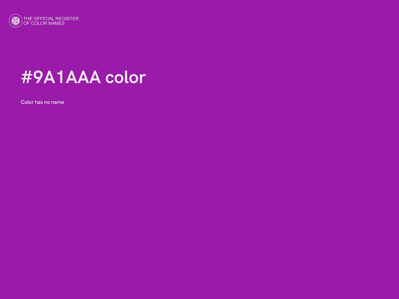 #9A1AAA color image