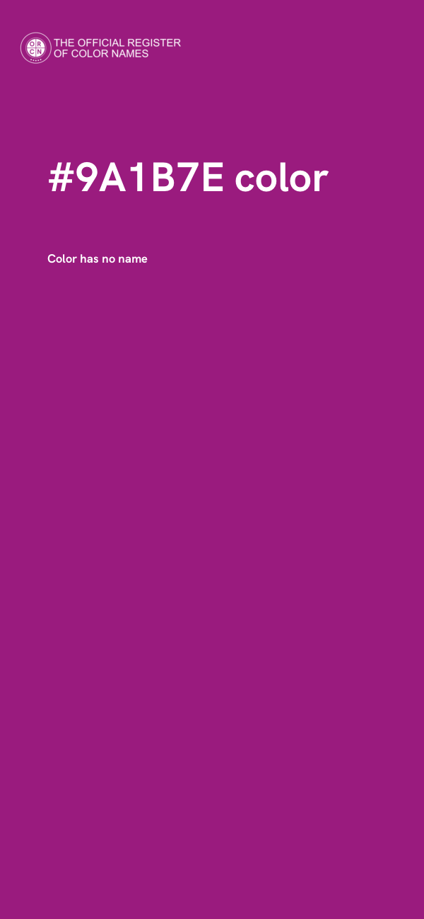 #9A1B7E color image