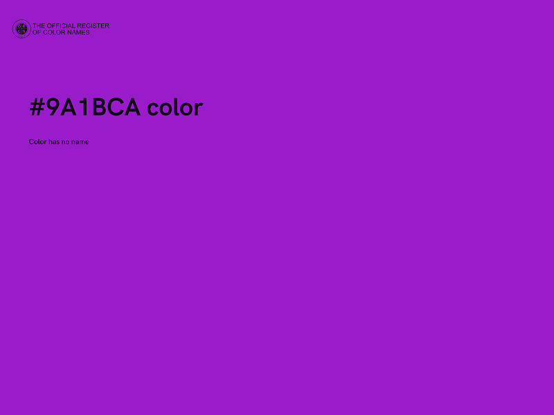 #9A1BCA color image