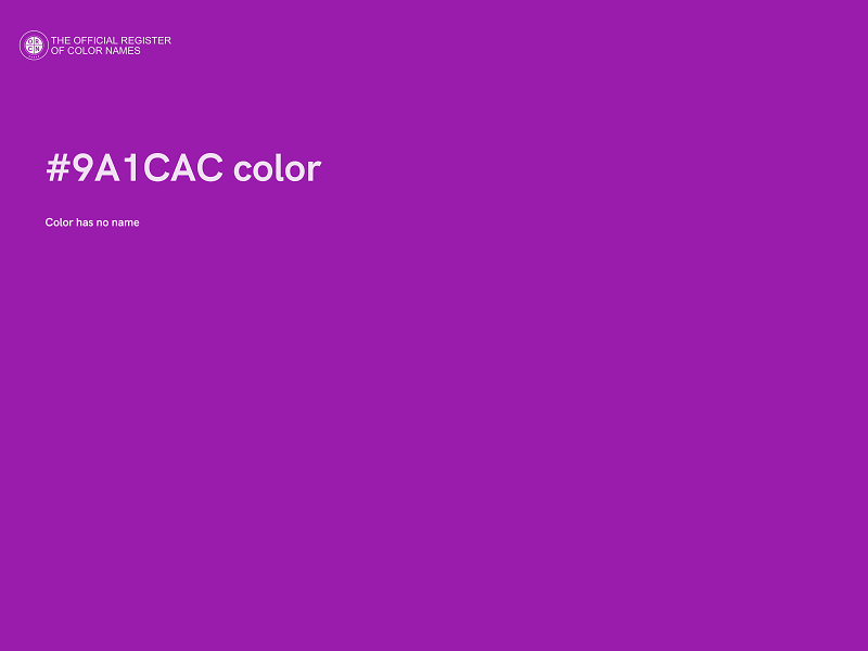 #9A1CAC color image