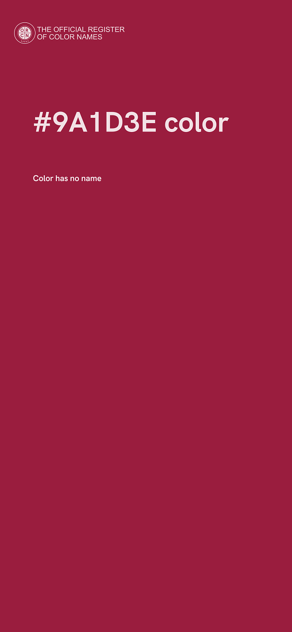 #9A1D3E color image