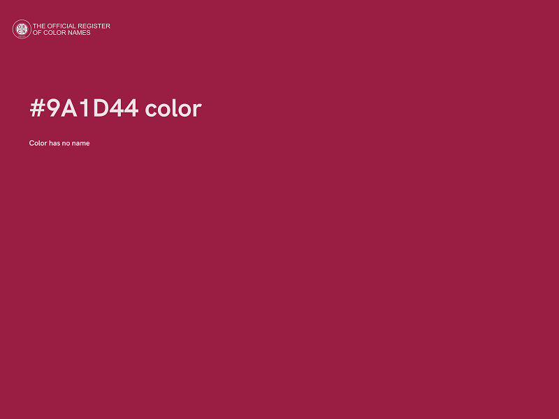 #9A1D44 color image