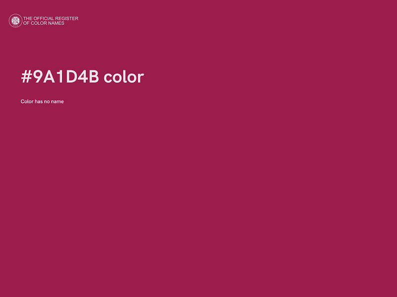 #9A1D4B color image