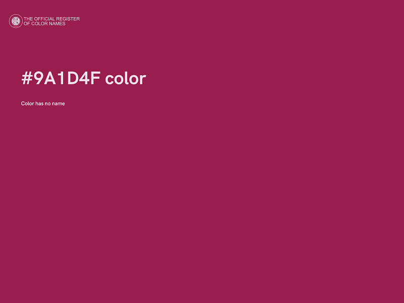 #9A1D4F color image