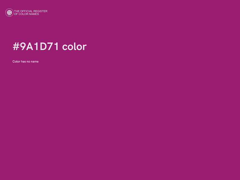 #9A1D71 color image