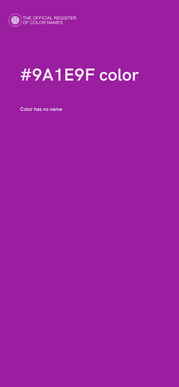 #9A1E9F color image