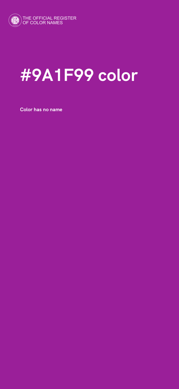 #9A1F99 color image