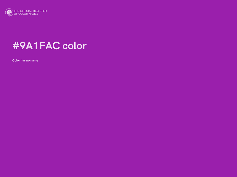 #9A1FAC color image