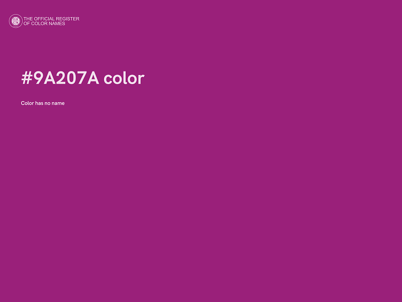 #9A207A color image