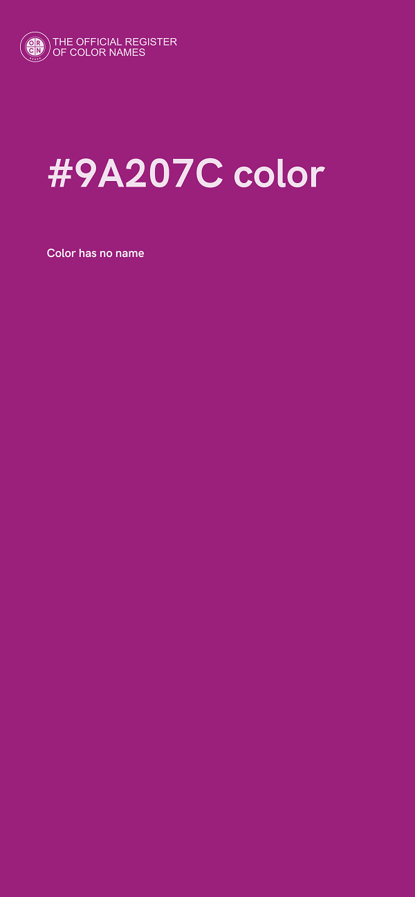 #9A207C color image
