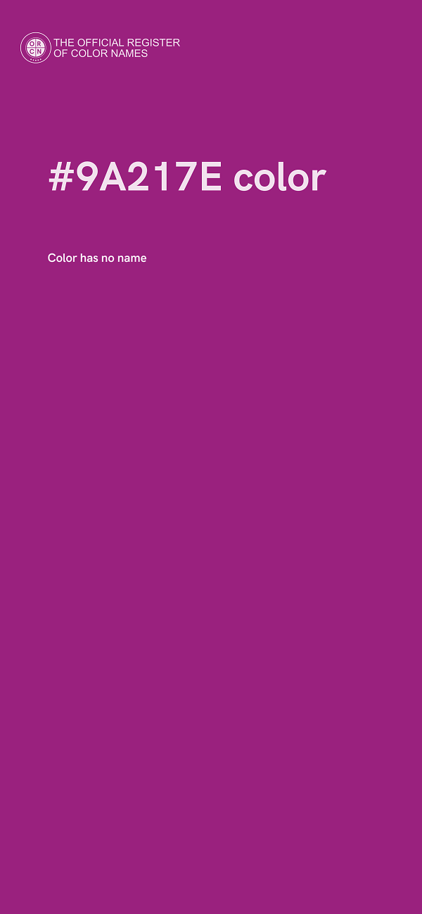 #9A217E color image
