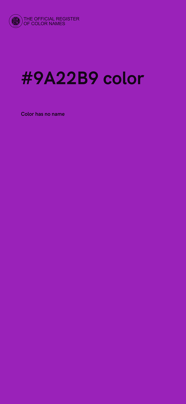 #9A22B9 color image