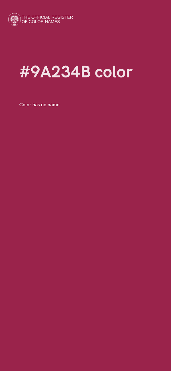 #9A234B color image