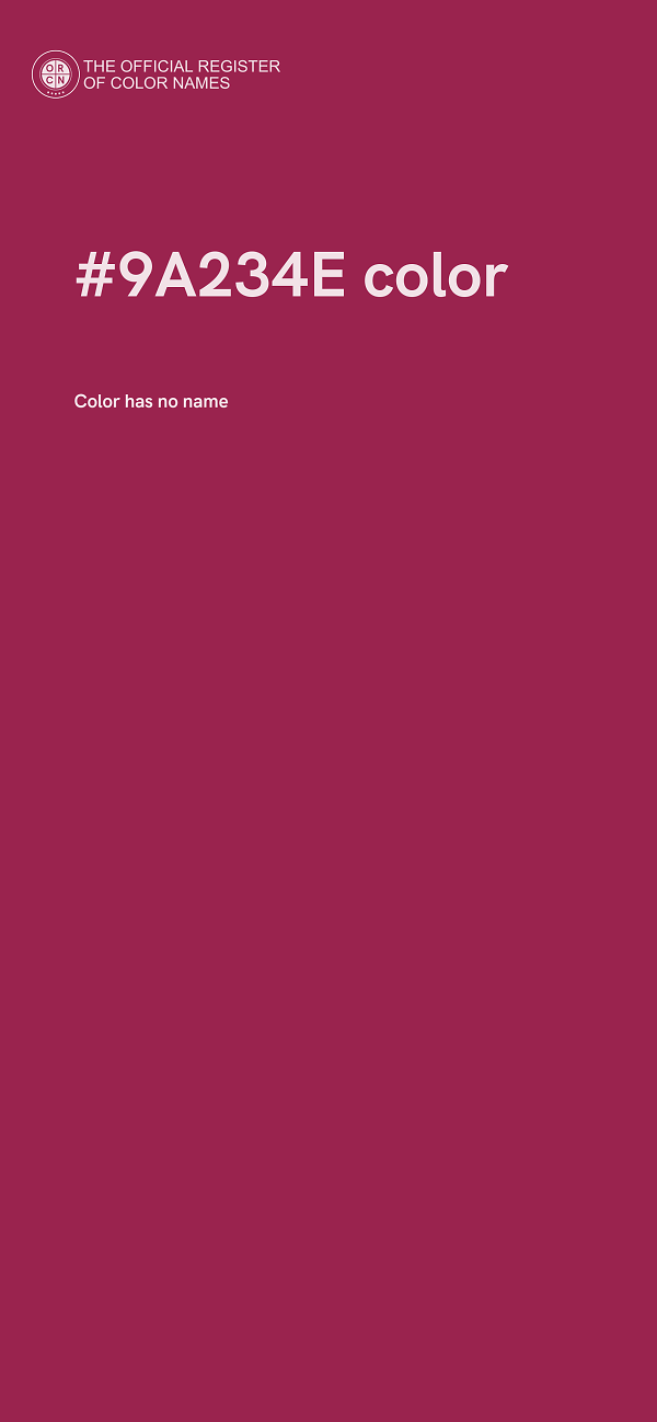 #9A234E color image
