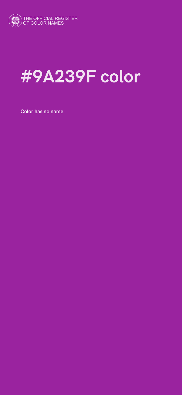 #9A239F color image