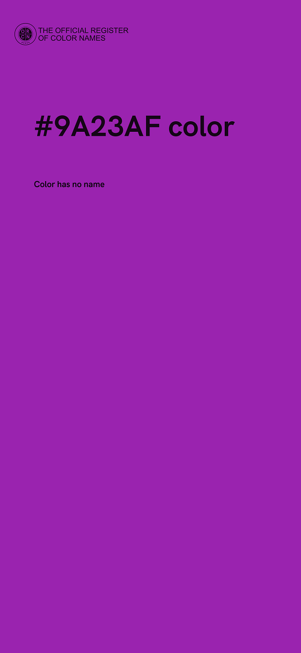 #9A23AF color image