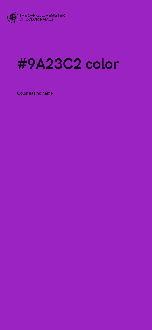 #9A23C2 color image