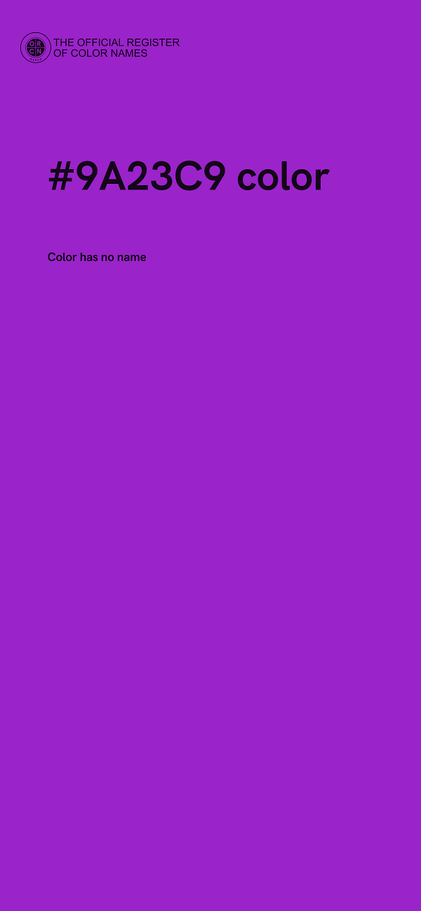 #9A23C9 color image