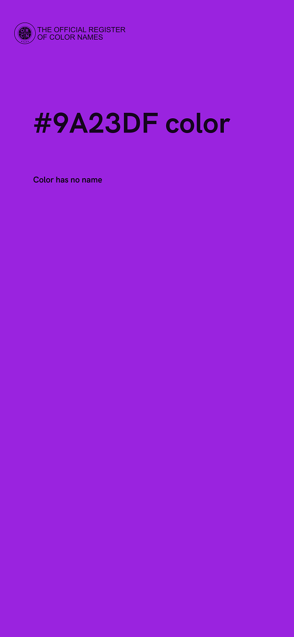 #9A23DF color image