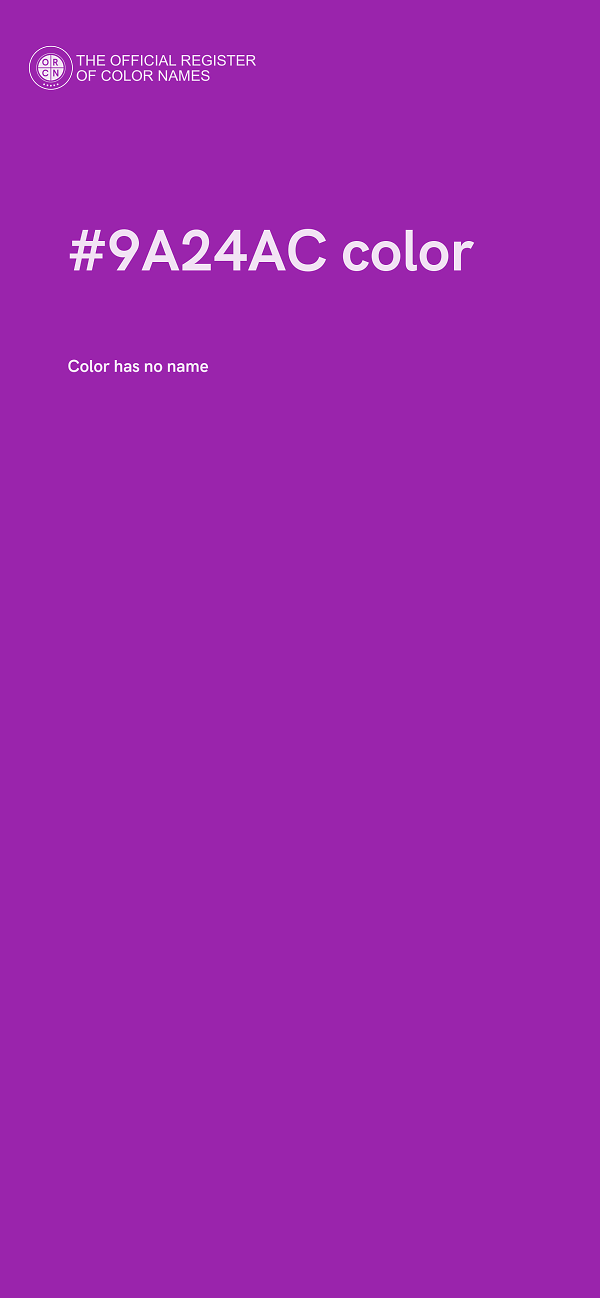 #9A24AC color image