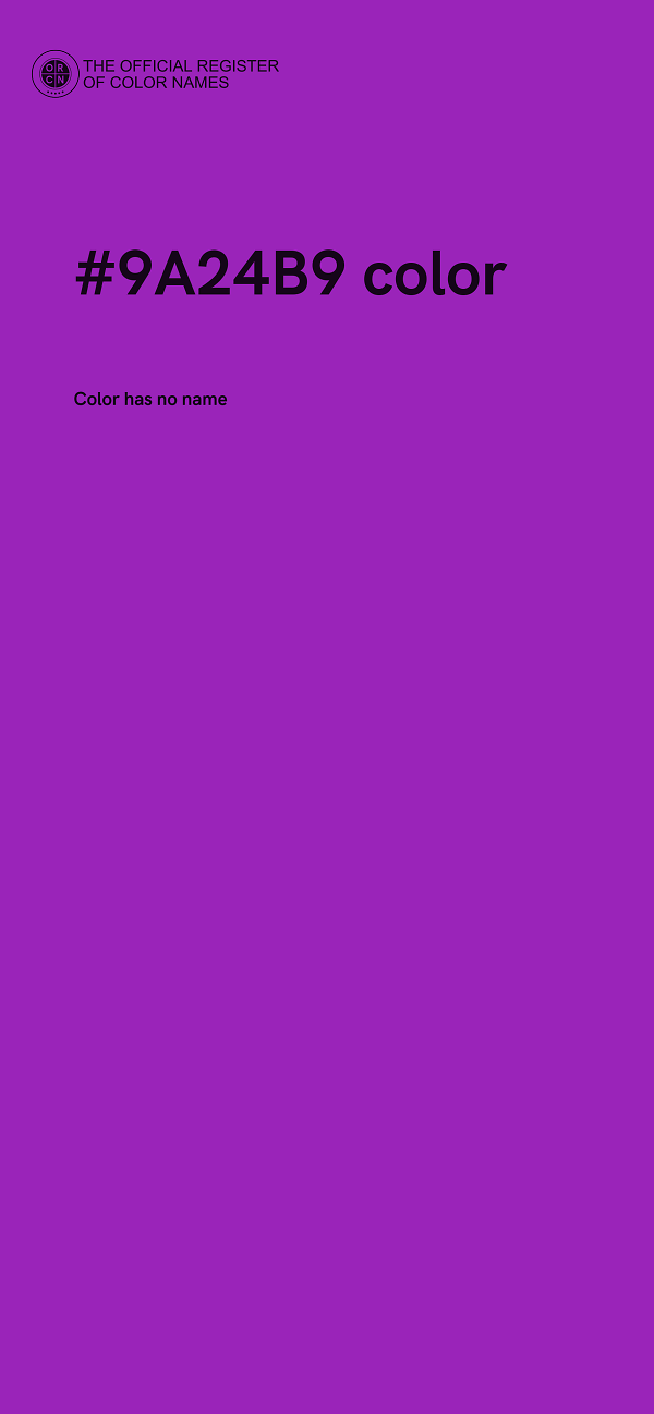 #9A24B9 color image