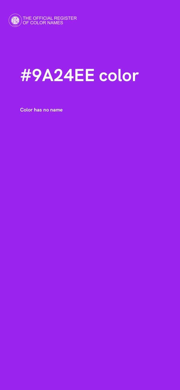 #9A24EE color image
