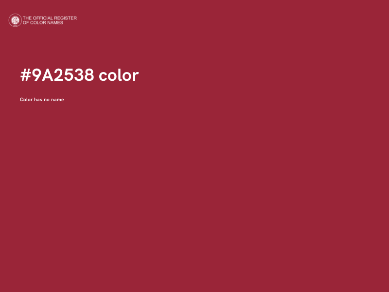 #9A2538 color image