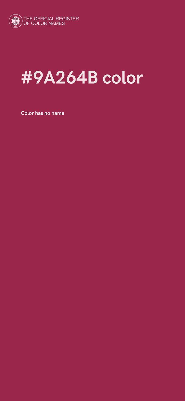 #9A264B color image