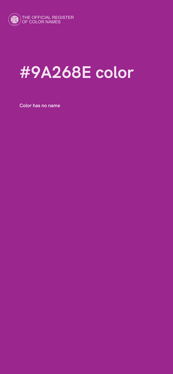 #9A268E color image