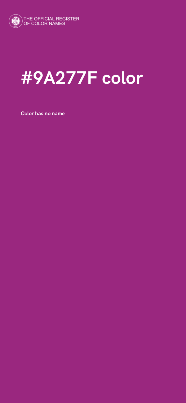#9A277F color image