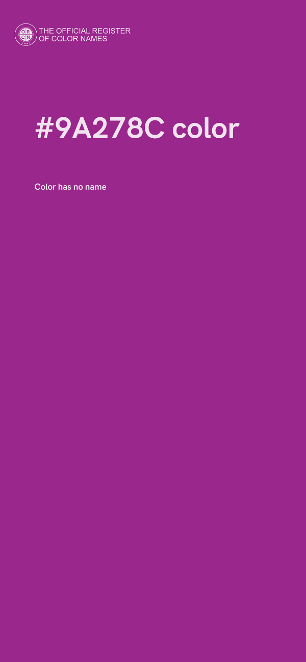 #9A278C color image