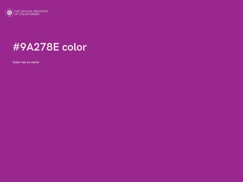 #9A278E color image