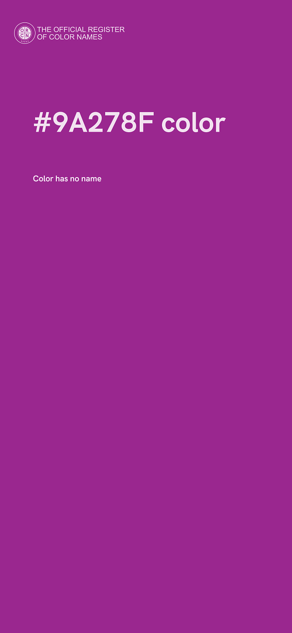 #9A278F color image