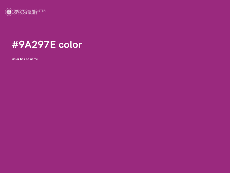 #9A297E color image