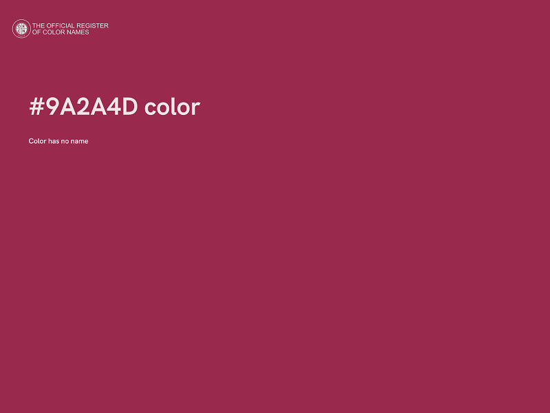 #9A2A4D color image