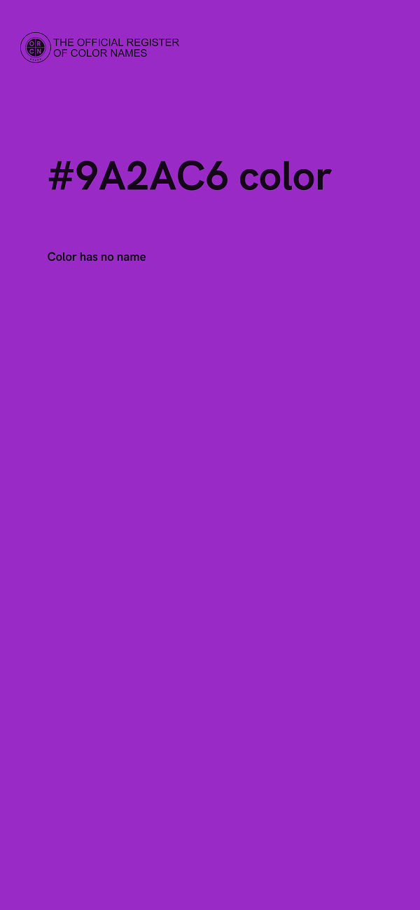 #9A2AC6 color image