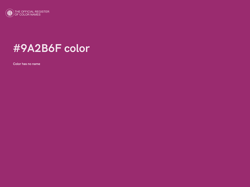 #9A2B6F color image