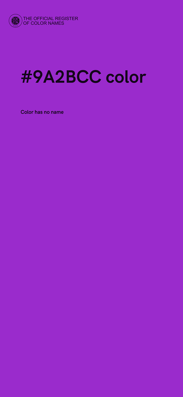 #9A2BCC color image