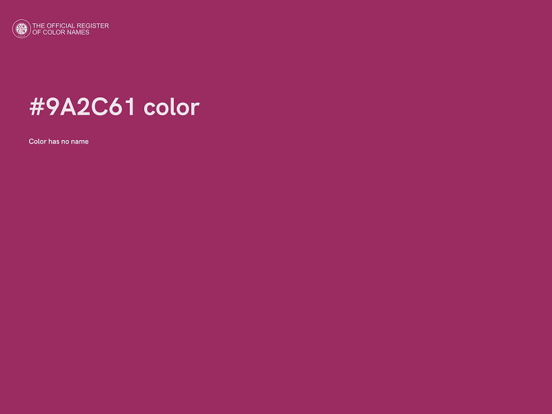 #9A2C61 color image