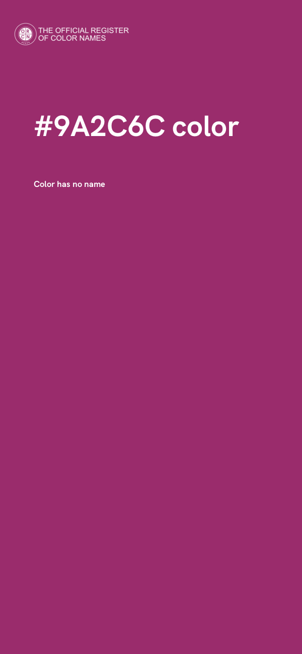 #9A2C6C color image