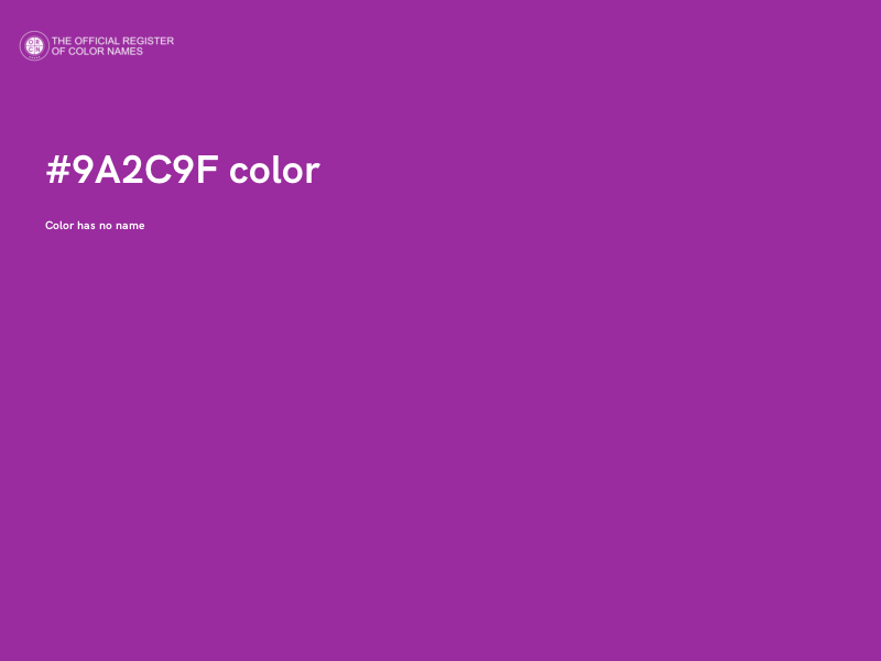 #9A2C9F color image