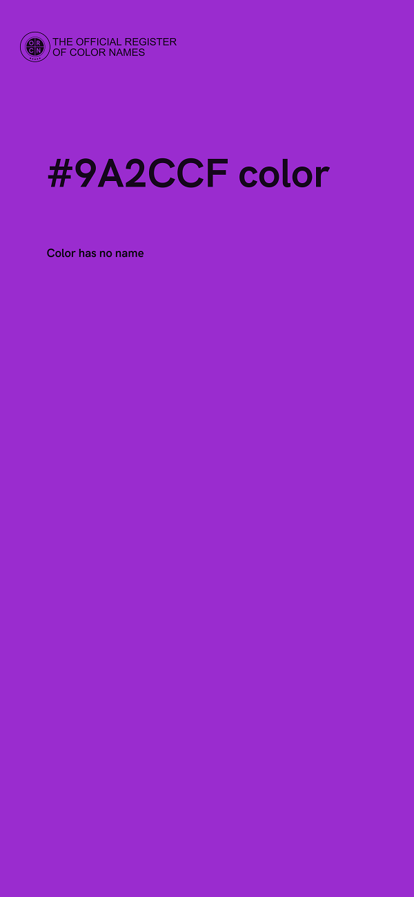 #9A2CCF color image