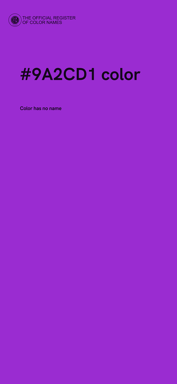 #9A2CD1 color image