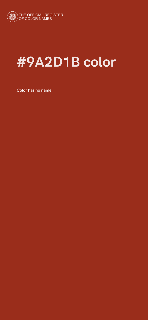 #9A2D1B color image