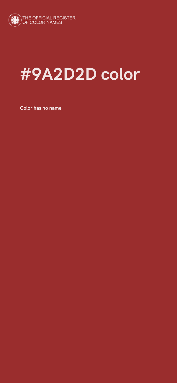 #9A2D2D color image