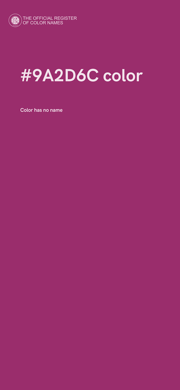 #9A2D6C color image