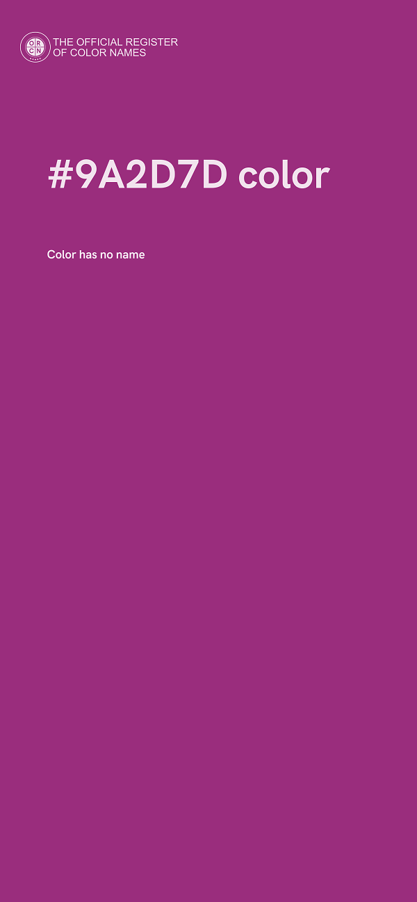 #9A2D7D color image